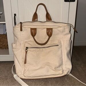 Stylish Cream and Brown Women’s Bag